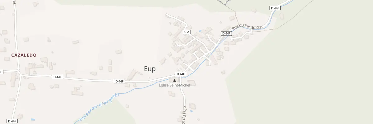 Plan du 41 Rue du Pic du Gar à Eup