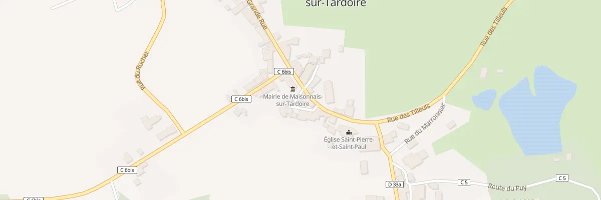 Plan du 5096 Le Bourg à Maisonnais-sur-Tardoire