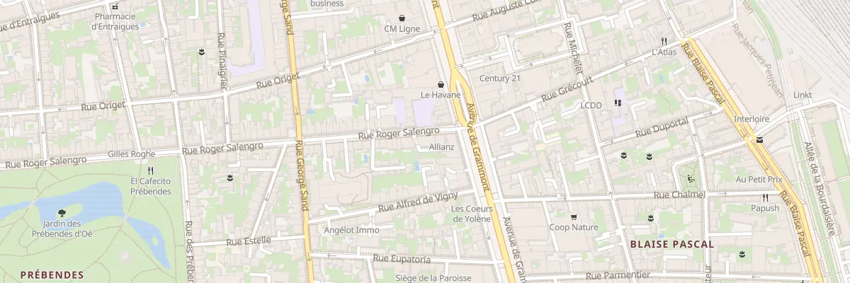 Plan du 8 Rue Roger Salengro à Tours