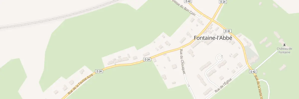 Plan du 244 Rue de la Fausse Acre à Fontaine-l’Abbé