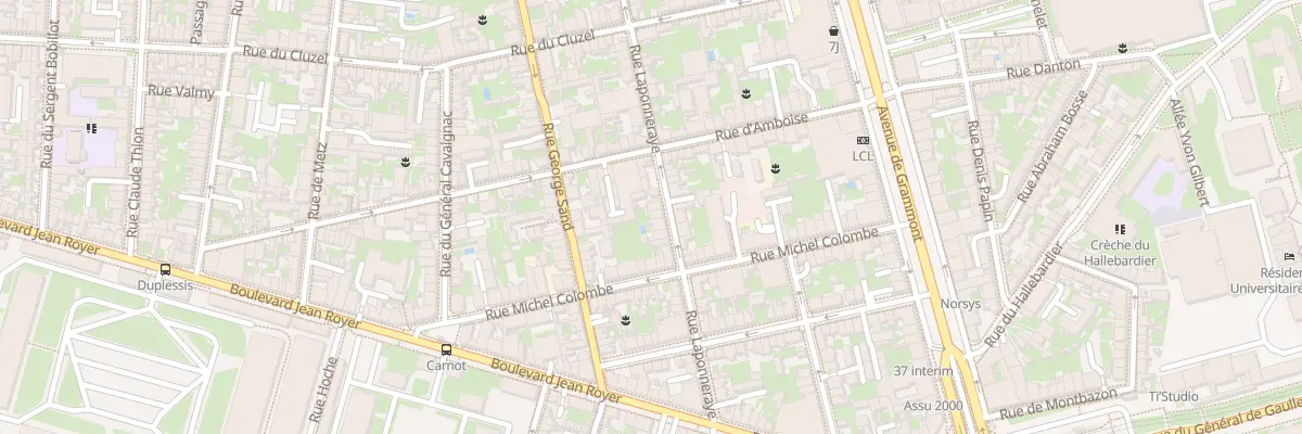 Plan du 65 Rue Laponneraye à Tours