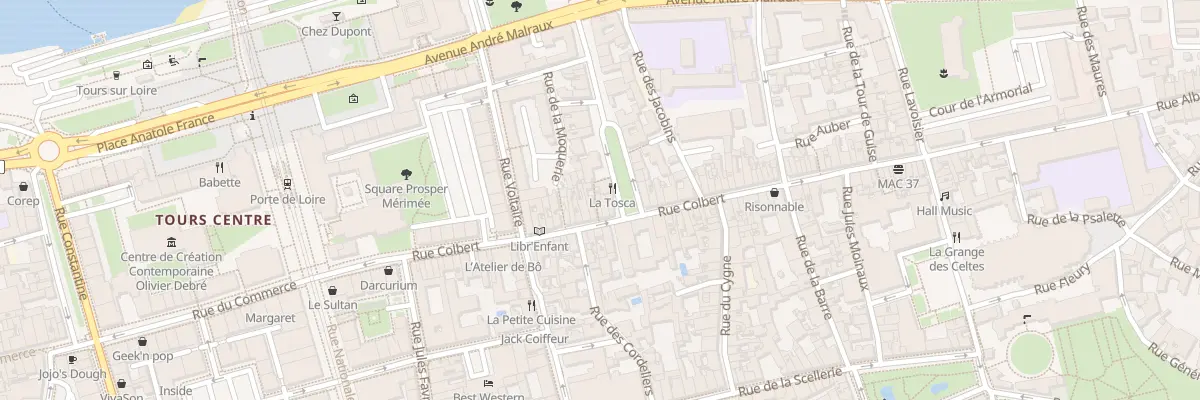 Plan du 66 Rue Colbert à Tours