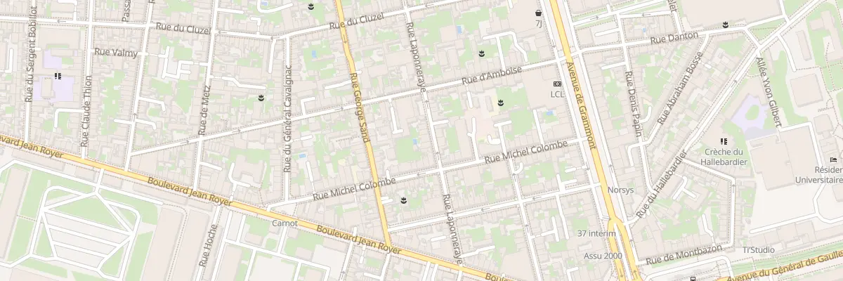 Plan du 67 Rue Laponneraye à Tours