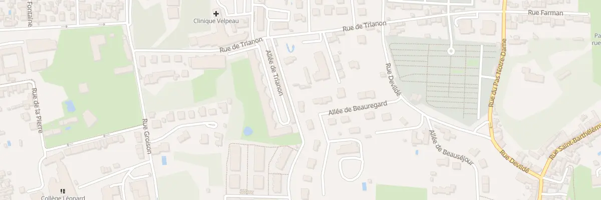 Plan du 12 All de Beauregard à Tours