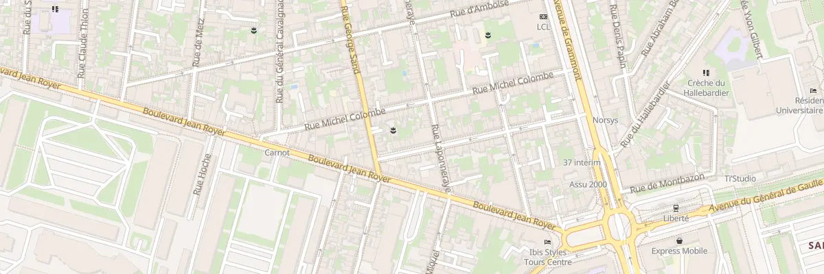 Plan du 43 Rue Jourdan à Tours
