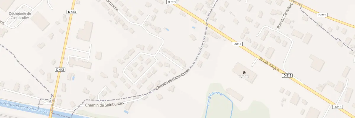 Plan du 3 Imp de Grabissat à Castelculier