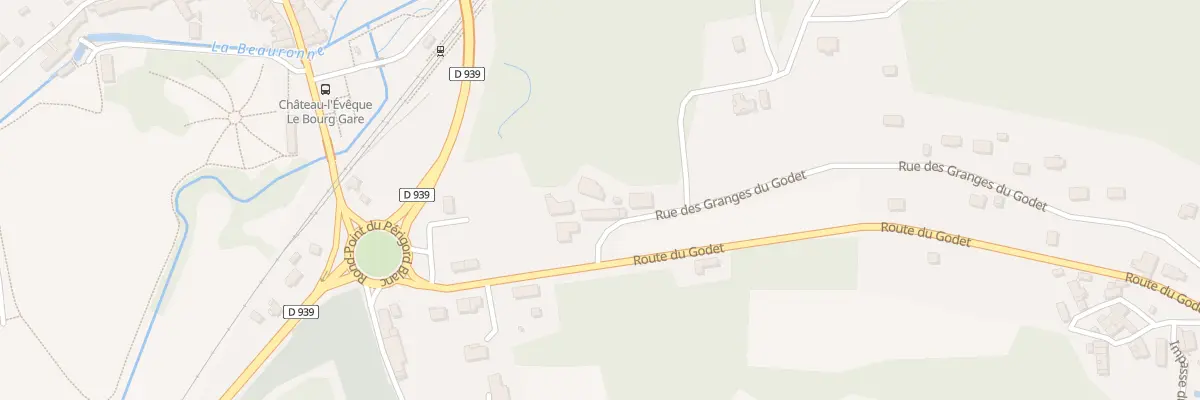 Plan du 1 Rue des Granges du Godet à Château-l’Évêque