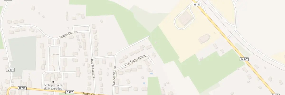 Plan du 9 Rue Emile Bliard à Mazerolles