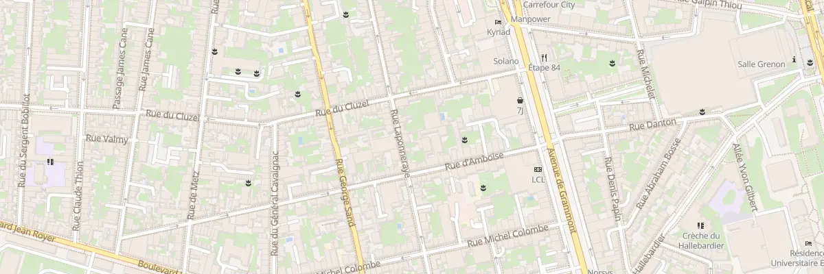 Plan du 54 Rue Laponneraye à Tours