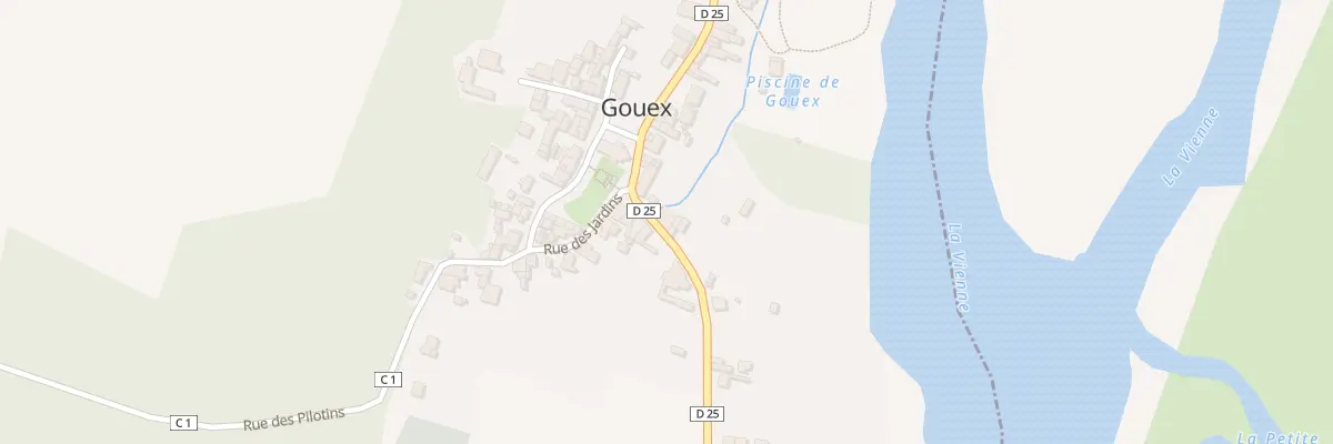 Plan du 1 Rue de la Fontaine à Gouex