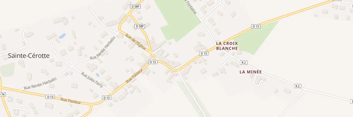 Plan du 9 Rue Pasteur à Sainte-Cérotte
