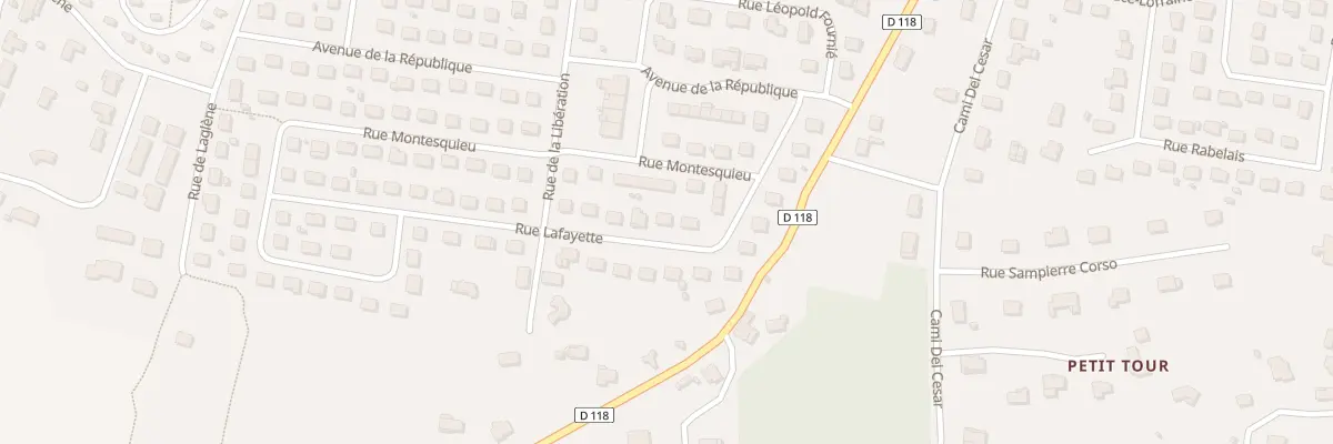 Plan du 12 Rue Lafayette à Pujols