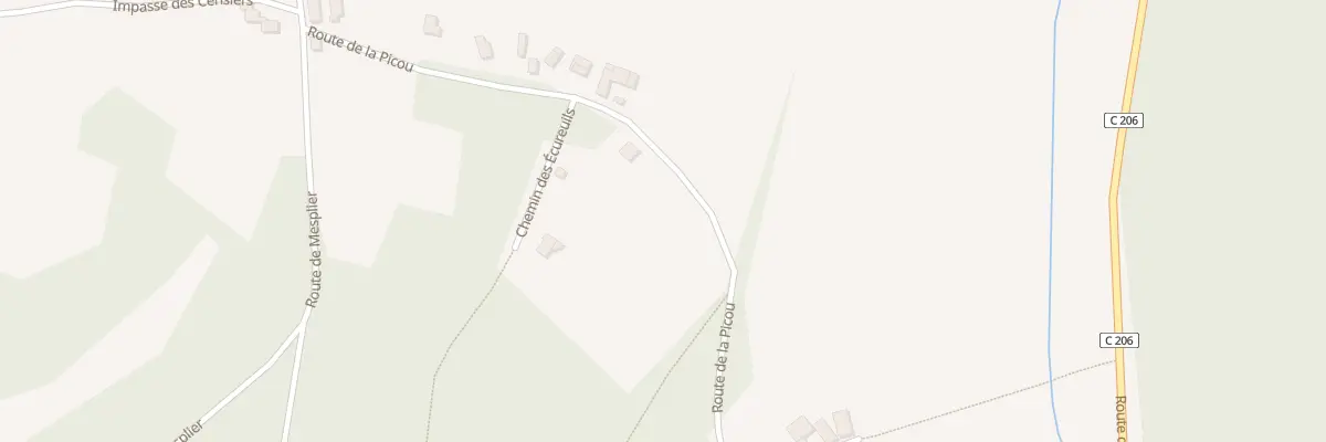 Plan du 685 Rte de la Picou à Château-l’Évêque