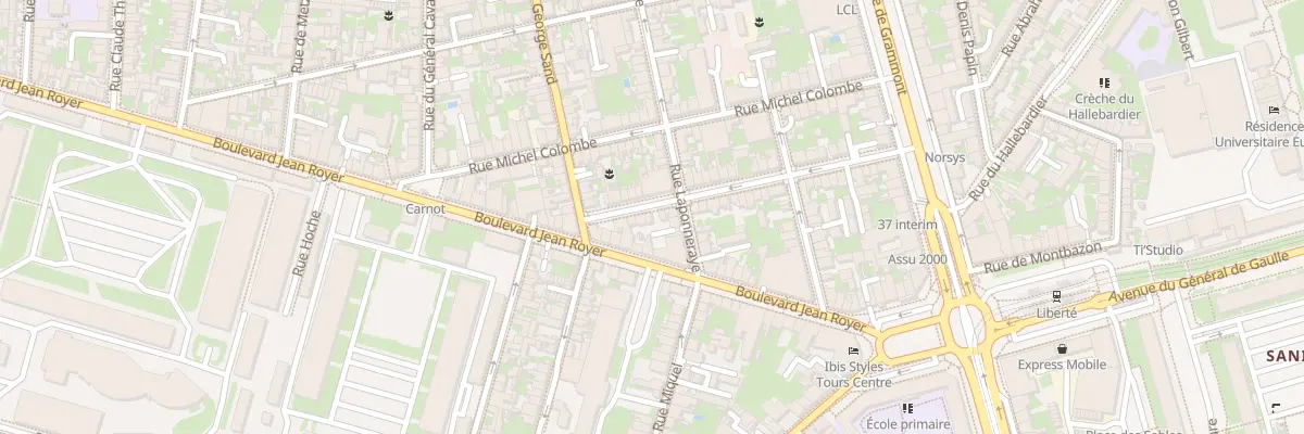 Plan du 46B Rue Jourdan à Tours