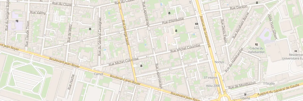 Plan du 73 Rue Laponneraye à Tours