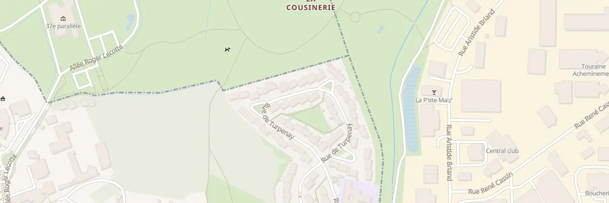 Plan du 39 Rue de Turpenay à Tours