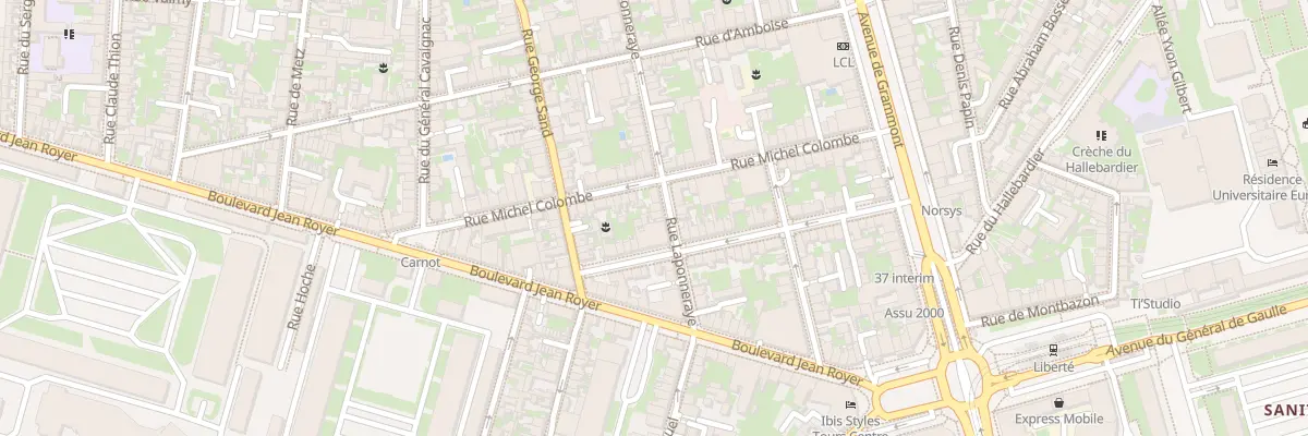 Plan du 79 Rue Laponneraye à Tours