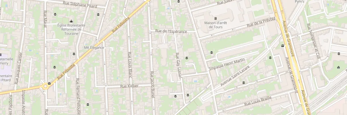 Plan du 25 Rue Gay Lussac à Tours