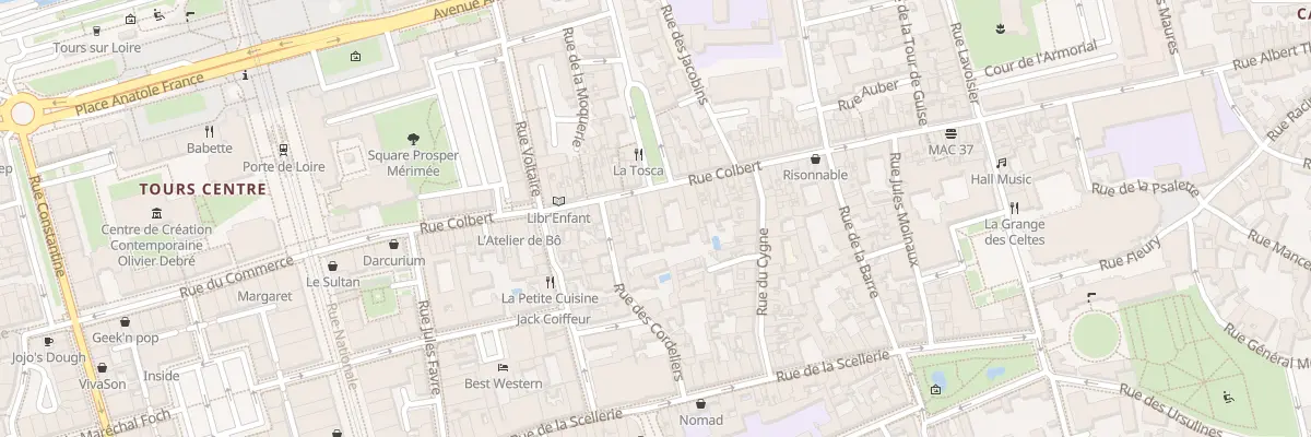 Plan du 79 Rue Colbert à Tours