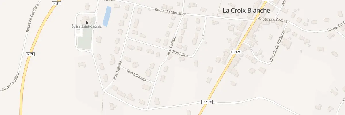Plan du 14 Rue Laïka à La Croix-Blanche