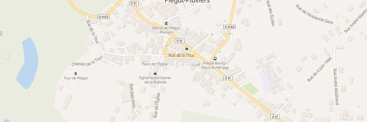 Plan du 7 Rue de la Tour à Piégut-Pluviers
