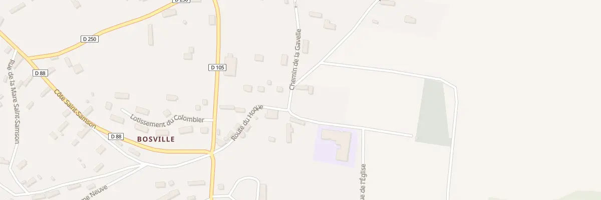 Plan du 178 Rte du Hoque à Bosville