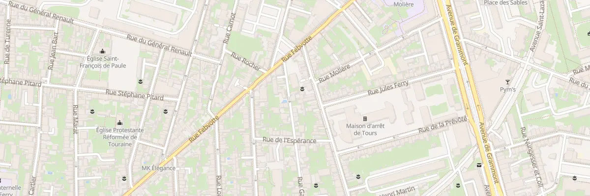 Plan du 6 Rue Gay Lussac à Tours