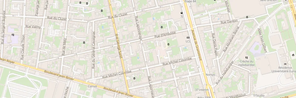 Plan du 66 Rue Laponneraye à Tours