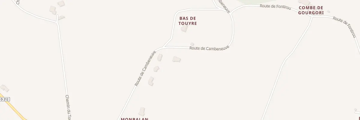 Plan du 474 Rte de Cambeneuve à Castella