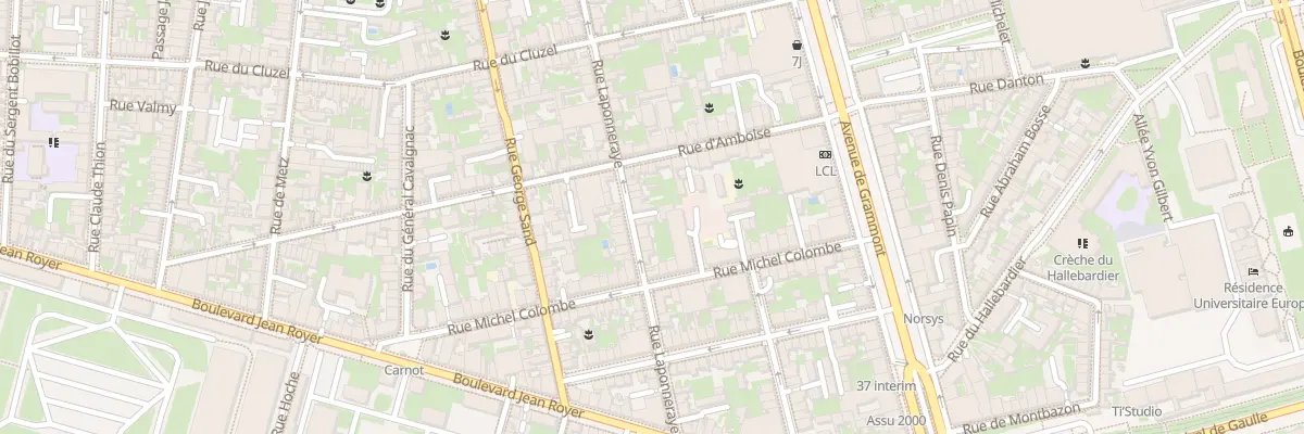 Plan du 68 Rue Laponneraye à Tours