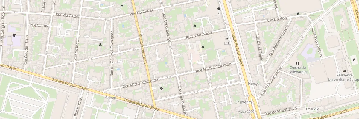 Plan du 70 Rue Laponneraye à Tours