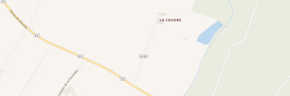 Plan du 225 Che de la Coudre à Beaumont-Louestault