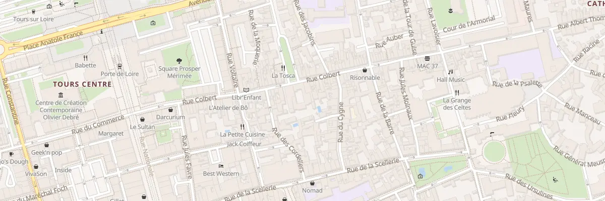 Plan du 81 Rue Colbert à Tours