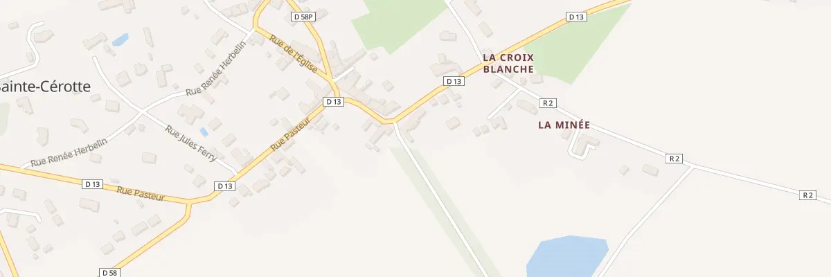 Plan du 10 Rue Pasteur à Sainte-Cérotte