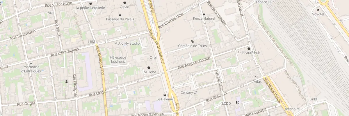 Plan du 24 Av de Grammont à Tours
