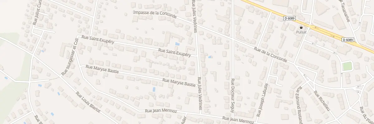 Plan du 1 Rue de Saint-Exupery à Coulounieix-Chamiers