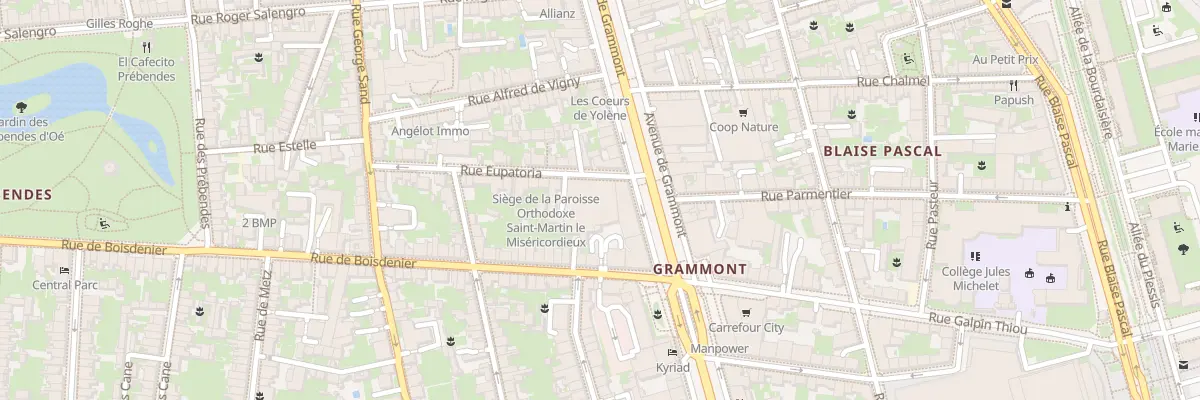 Plan du 57 Av de Grammont à Tours