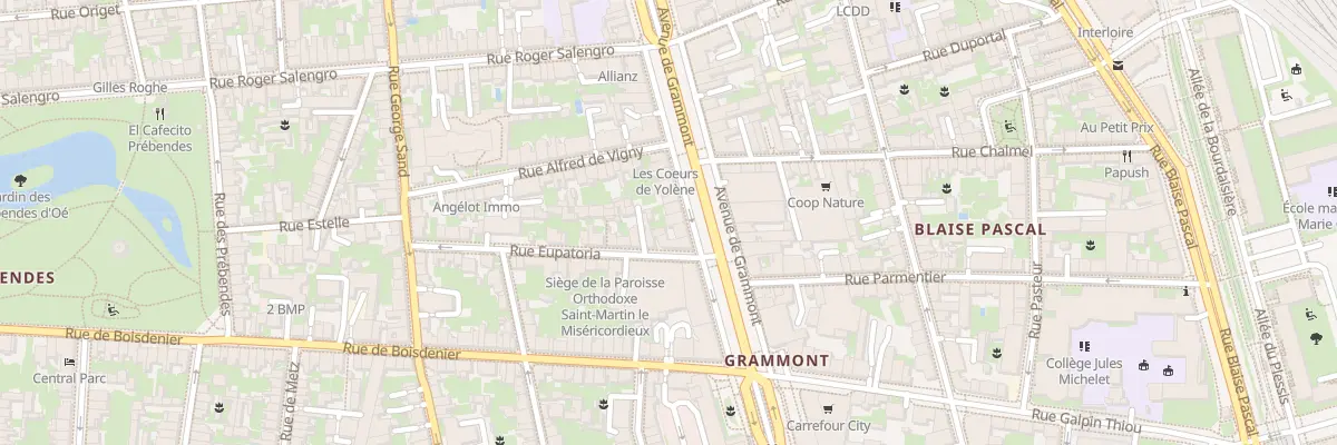 Plan du 51 Av de Grammont à Tours