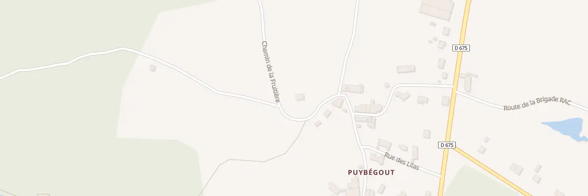 Plan du 92 Che de la Fruitière à Augignac