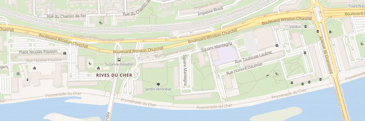 Plan du 3 Sq Mantegna à Tours