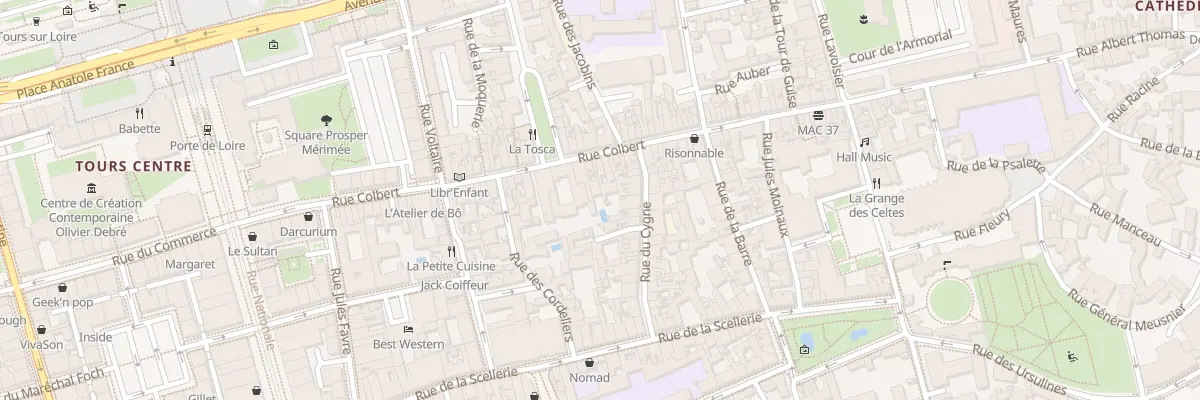 Plan du 87 Rue Colbert à Tours