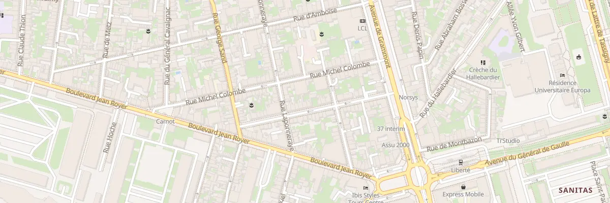 Plan du 33 Rue Jourdan à Tours