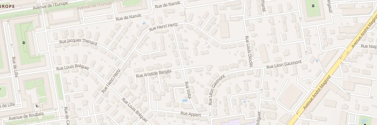 Plan du 10 Rue Volta à Tours