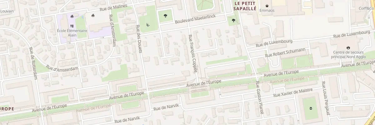 Plan du 39 Rue François Coppée à Tours
