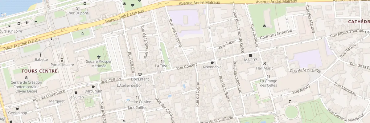 Plan du 80 Rue Colbert à Tours