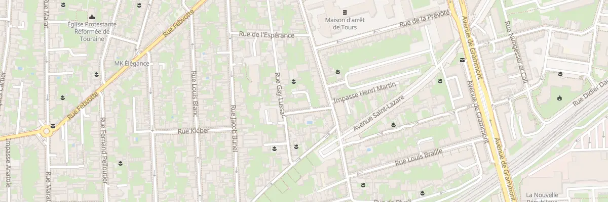 Plan du 20 Rue Gay Lussac à Tours