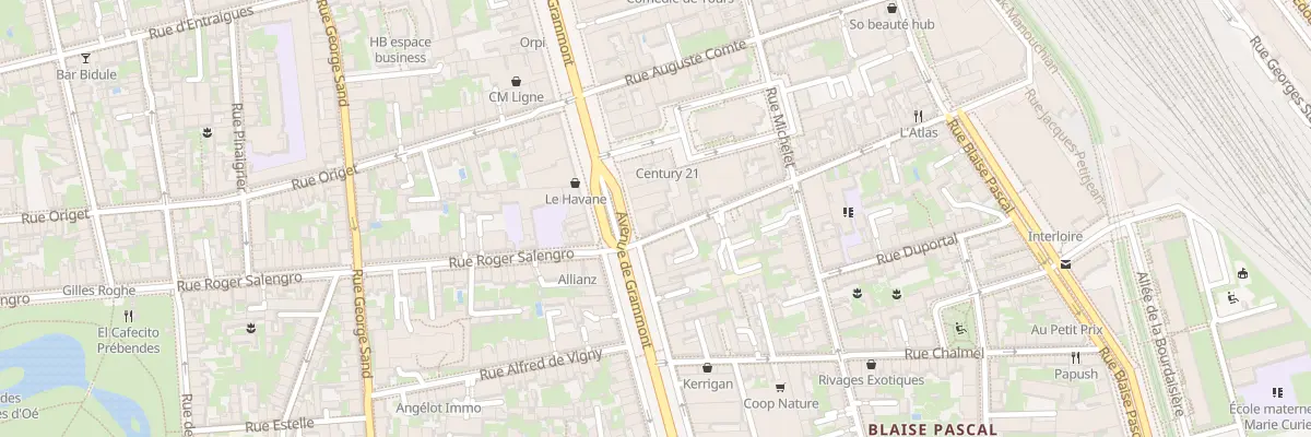 Plan du 2B Rue Grécourt à Tours