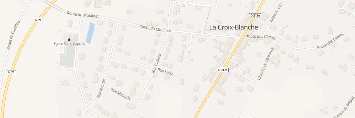 Plan du 5 Rue Laïka à La Croix-Blanche