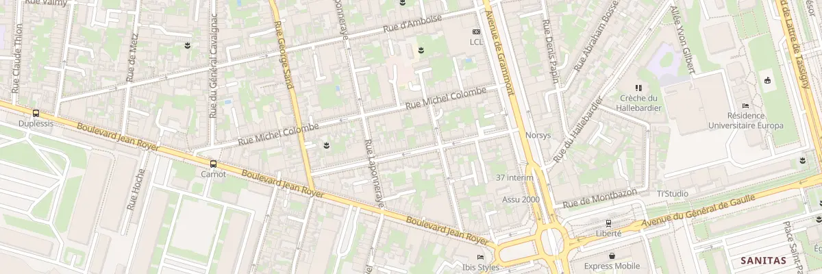 Plan du 31 Rue Jourdan à Tours