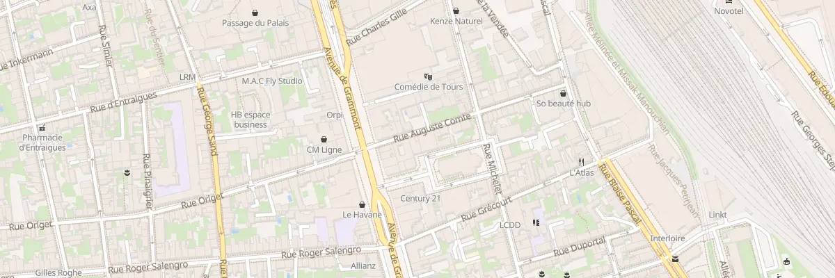Plan du 8 Pl Michelet à Tours